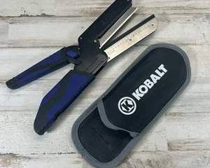 Kobalt Multi-Angle Miter Shears / Utility Cutter with Measuring Guide & Case