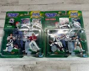 1998 Starting Lineup Classic Doubles – John Elway & Dan Marino – Kenner Sealed Figures (Lot of 2)