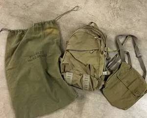 US Military Field Barracks Bag 8415-01-082-7123 w/ Backpack & SA Shoulder Bag – Tactical Gear Lot