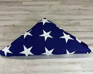 Authentic Vintage Folded American Flag Burial Memorial Display Flag