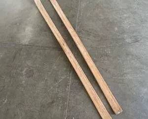 Vintage U.S. Military Wooden Skis – 9 ft – Gregg Mfg Co St. Paul MN – WWII Era