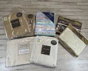 Bedding and Linens Lot Springmaid Percale Sheets Peacock Alley Shams Pillowcases More