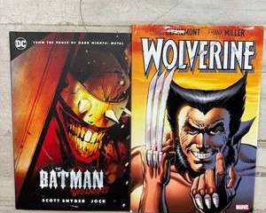 DC The Batman Who Laughs HC & Marvel Wolverine HC Claremont Miller Lot