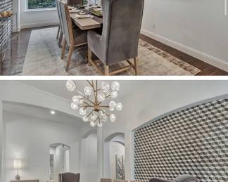 Gabby Adam’s rectangular table w 8 chairs 