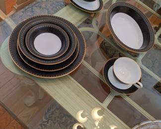 12 Piece Noritaki China Set with serving pieces