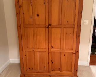 Solid Pine Armoire/Wardrobe