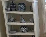 Blue and white items only (No Shelf Unit)