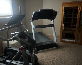 Elliptical, Treadmill