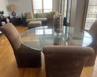 Glass Table and Chairs