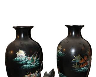 Tall Asian Vases