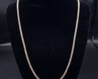 Impressive 10.35 Carat Diamond Tennis Chain Necklace in 14k Gold