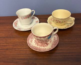 Vintage tea cups and saucers