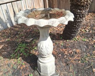 Cement Bird Bath