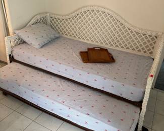 Wicker Trundle Bed