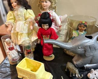 Dolls, toys 