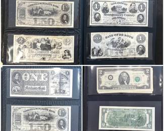 Collectible foreign currency.   