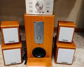 Audiovox Mini DVD Radio Home Theater System. 
