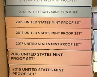 United States mint proof sets 