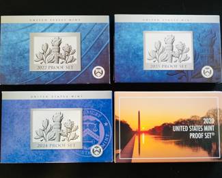 United States Mint Proof Sets. 