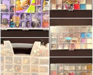 Collection of high end jewelry making kits plus beads. 