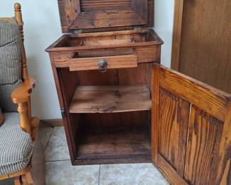 Antique Barber's Cabinet