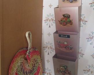 Vintage Tin Wall Letter Holder