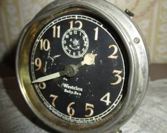 Westclox Baby Bin Tin Clock 