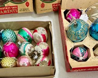 Vintage Shiny Brite ornaments