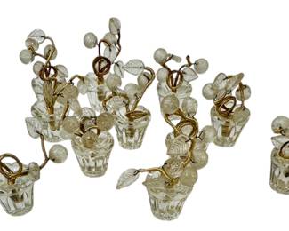 Vntg Miniature Glass Trees