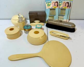 Vintage Dresser Set, Bobbi Pins etc