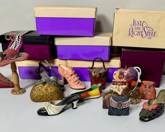Just the Right Style Purse and Shoe Figurines