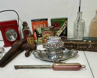 Vntg Tobacco Lighter Beer Tapper etc