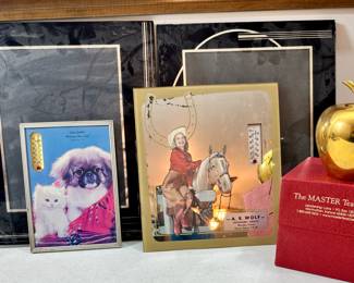 Dale Evans Thermometer, Art Deco frames