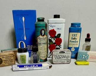 Vintage Medical Comestic Tins