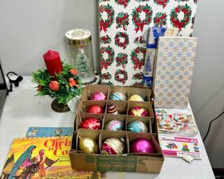 Vintage Shiny Brite ornaments