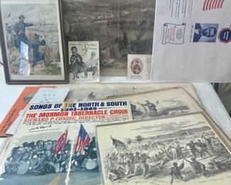 Civil War prints, records