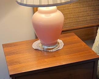 side table with lamp