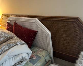 twin bed with headboard and queen head board