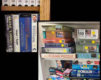 Vintage Games, Puzzles  and VHS