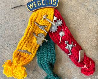 1970s Webelos Pin with activity pins  BSA/Boy Scout
