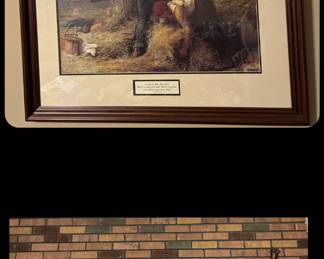 Mantel Clock, Native American Dolls and other Items