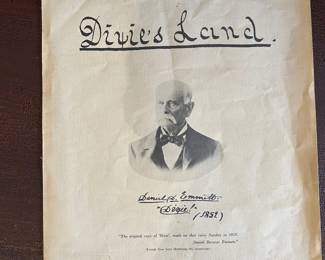 Actual Size Facsimile of the Original Manuscript of Dixie’s Land