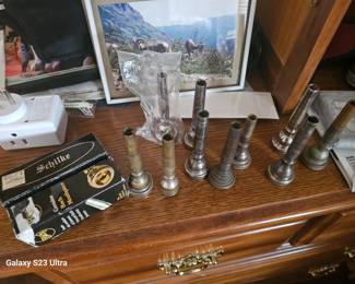 trumpet mouth pieces, some custom