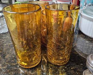 Amber glass Waterglasses