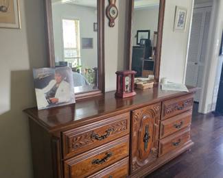 retro dresser, close up
