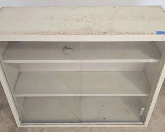 ETS012 Metal Cabinet With Sliding Glass Doors