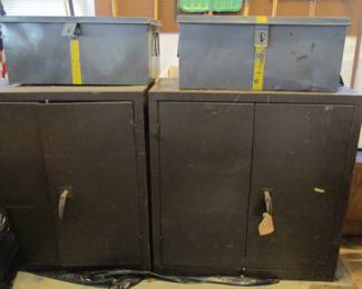 Vintage Metal Chests and Cabinets