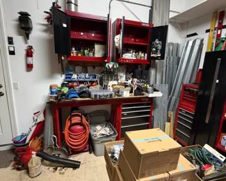 Upper metal cabinets are not for sale. The ones attached to the wall.