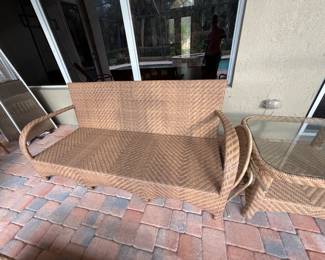 Cushions are inside the house