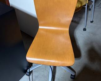 $60. Moulded Wood chair